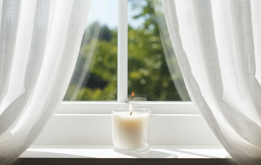 Breathe candle lifestyle image