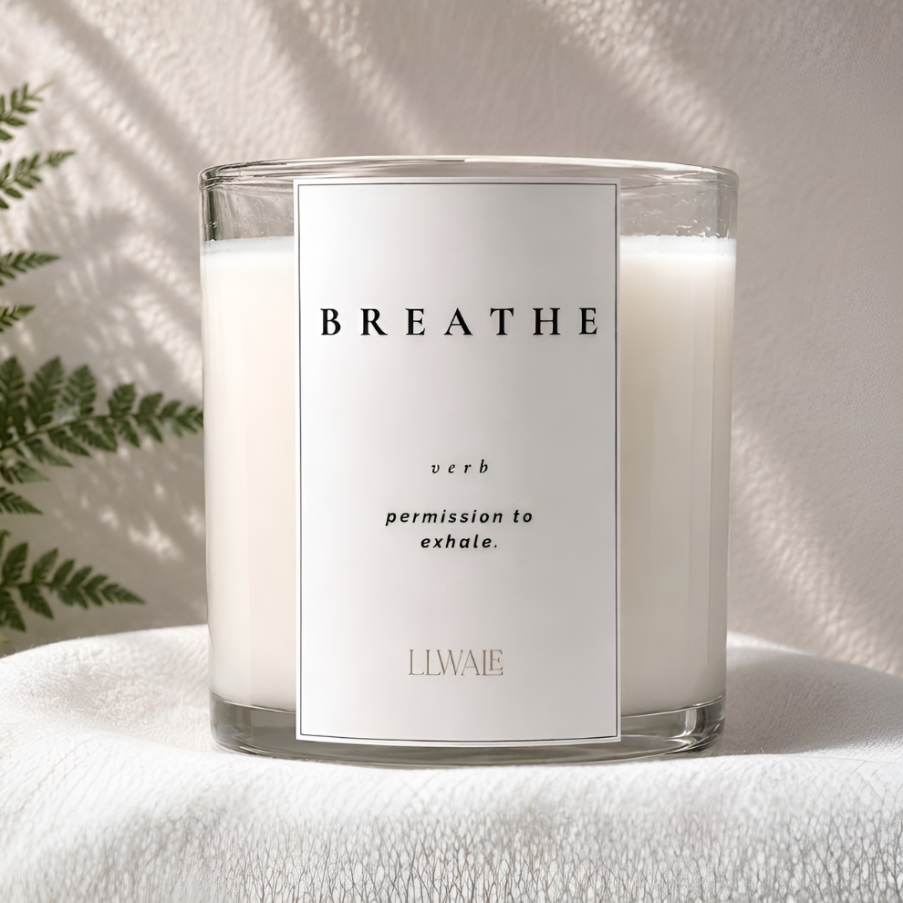 LLWALE Breathe candle hero image 2