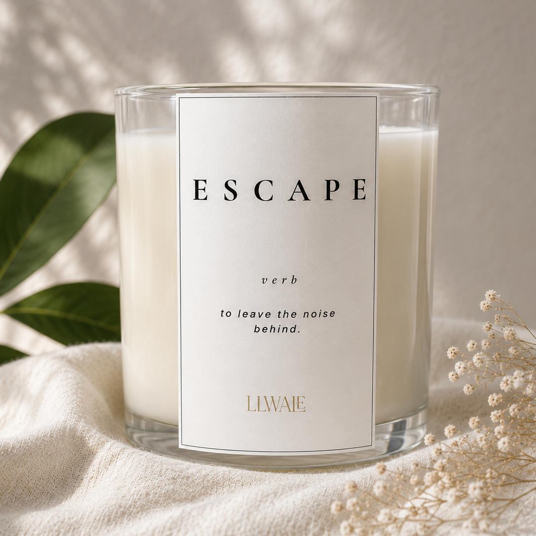LLWALE Escape candle hero image