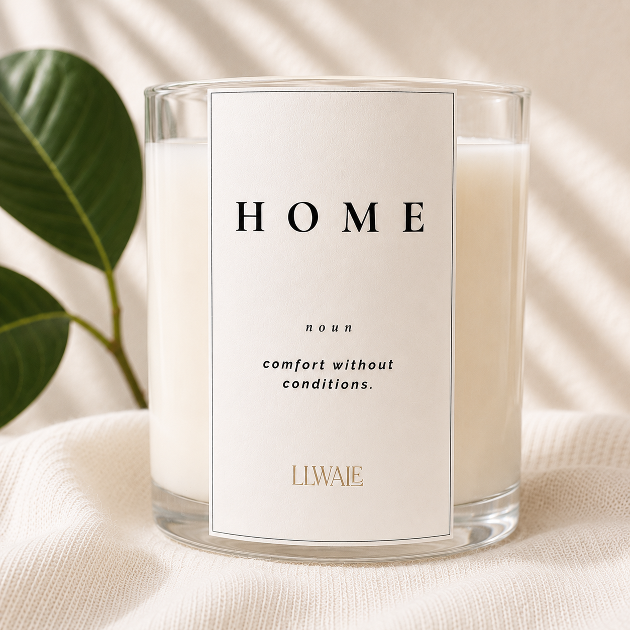 LLWALE Home candle hero image