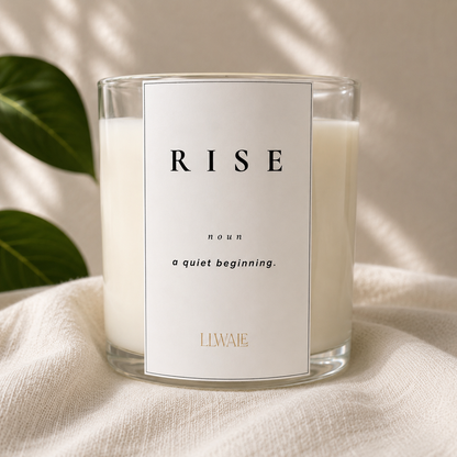 LLWALE Rise candle hero image