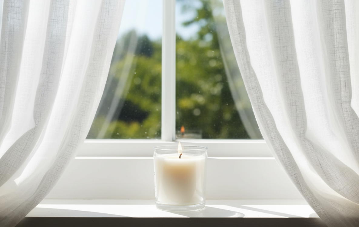Breathe candle lifestyle image